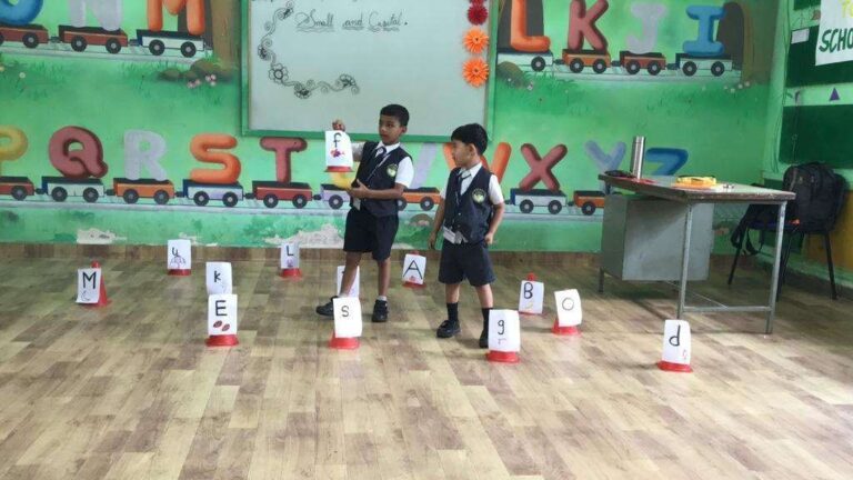 Young Learners Embark on Alphabet Recognition Journey at KG I & KG II