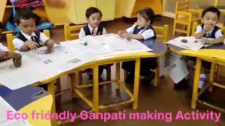 Little Hands, Big Eco-Friendly Hearts: Primary Kids Create Clay Ganesh Ji Statue