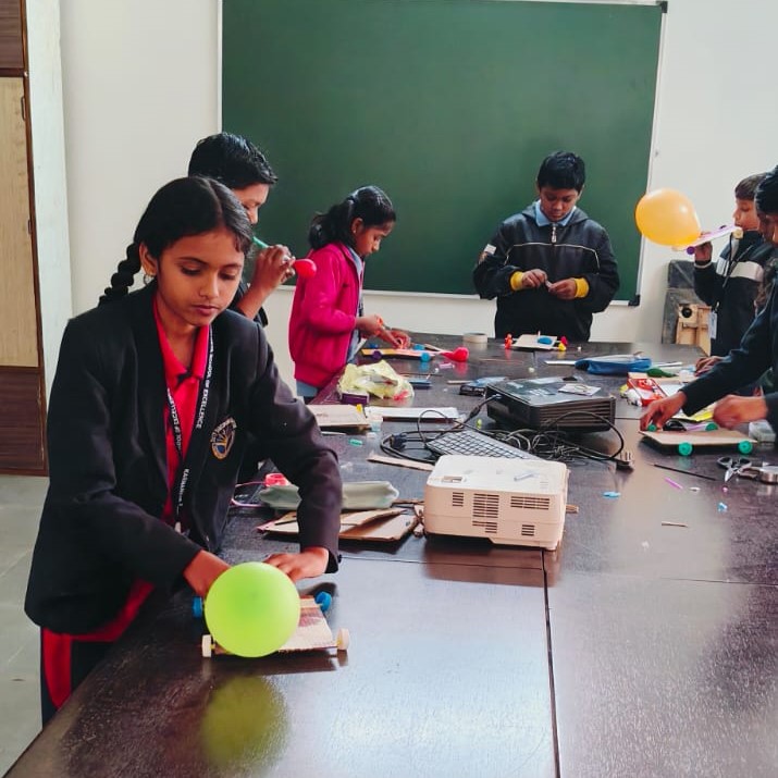 Balloon Car Activity: Inspiring Young Innovators at Karmaneya School of Excellence
