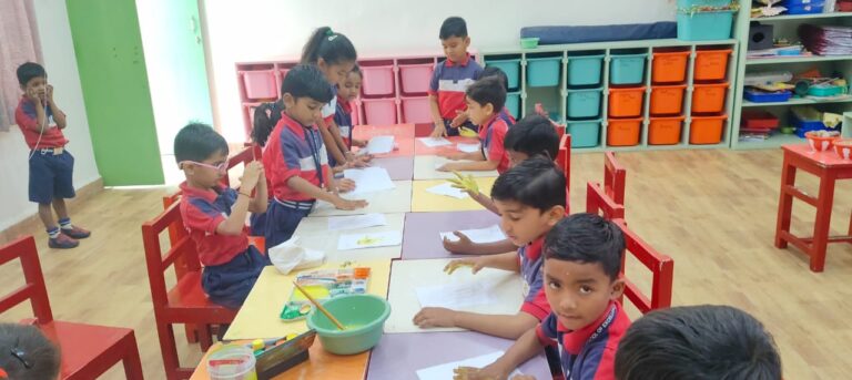 KG I B Glitter Hand Print Activity – A Sparkling Creative Experience